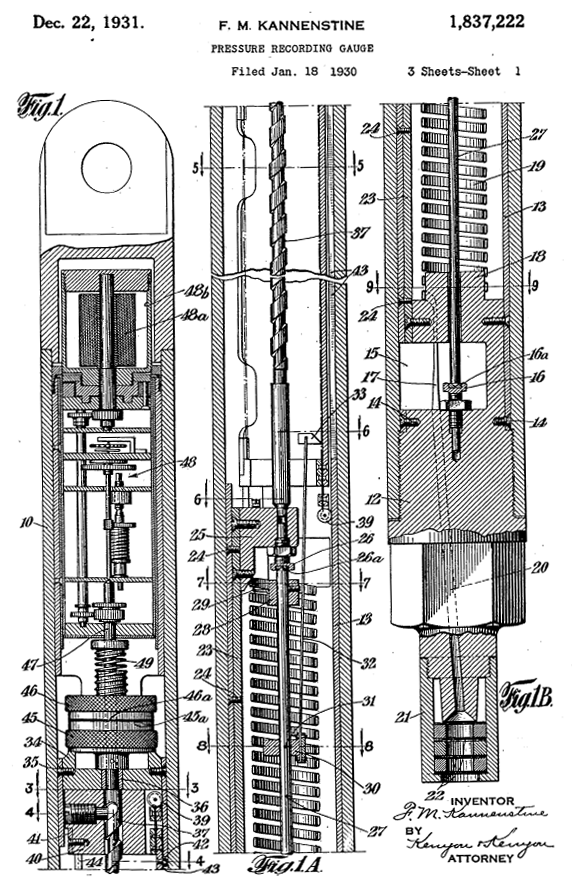 Geophysical Research Corp. Amerada Gauge